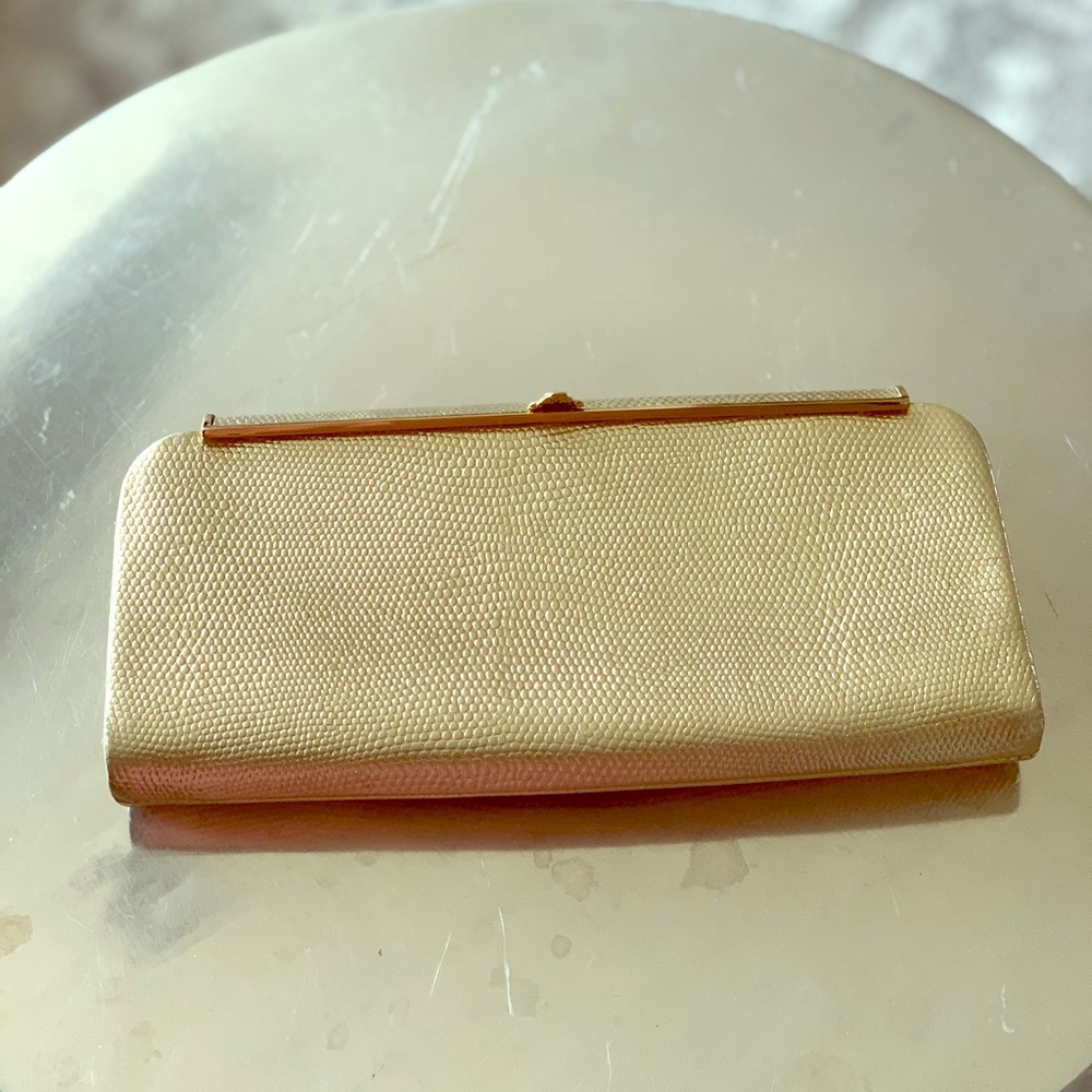 Banana Republic Gold clutch